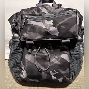 MZ Wallace Camouflage Backpack - Black and Gray